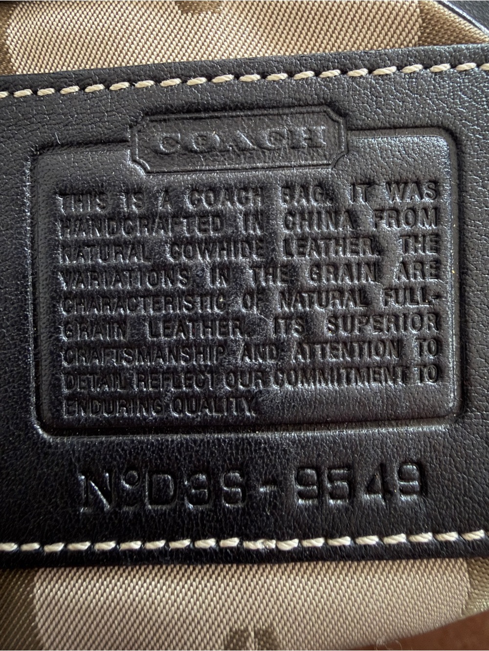 Vintage Coach Soho Legacy Slim Purse Black Hippie Hobo Bag Large Buckles - Picture 12 of 13